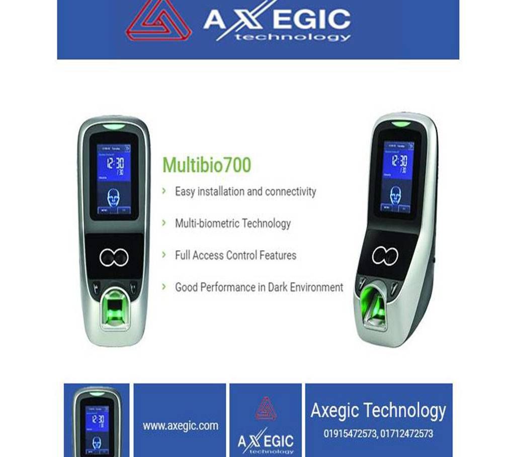 Multibio 700 Biometric Access Control Time Attendance