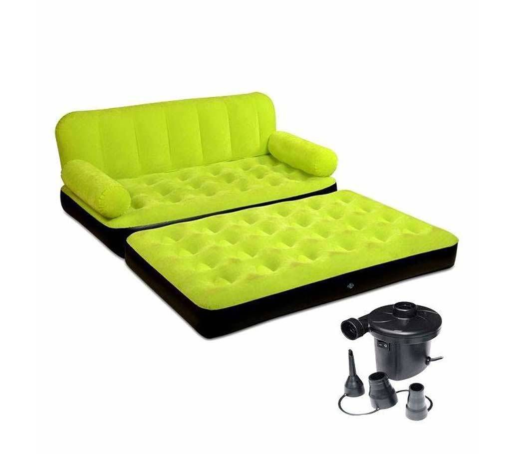 5 in 1 Inflatable Sofa Bed Single with pumper