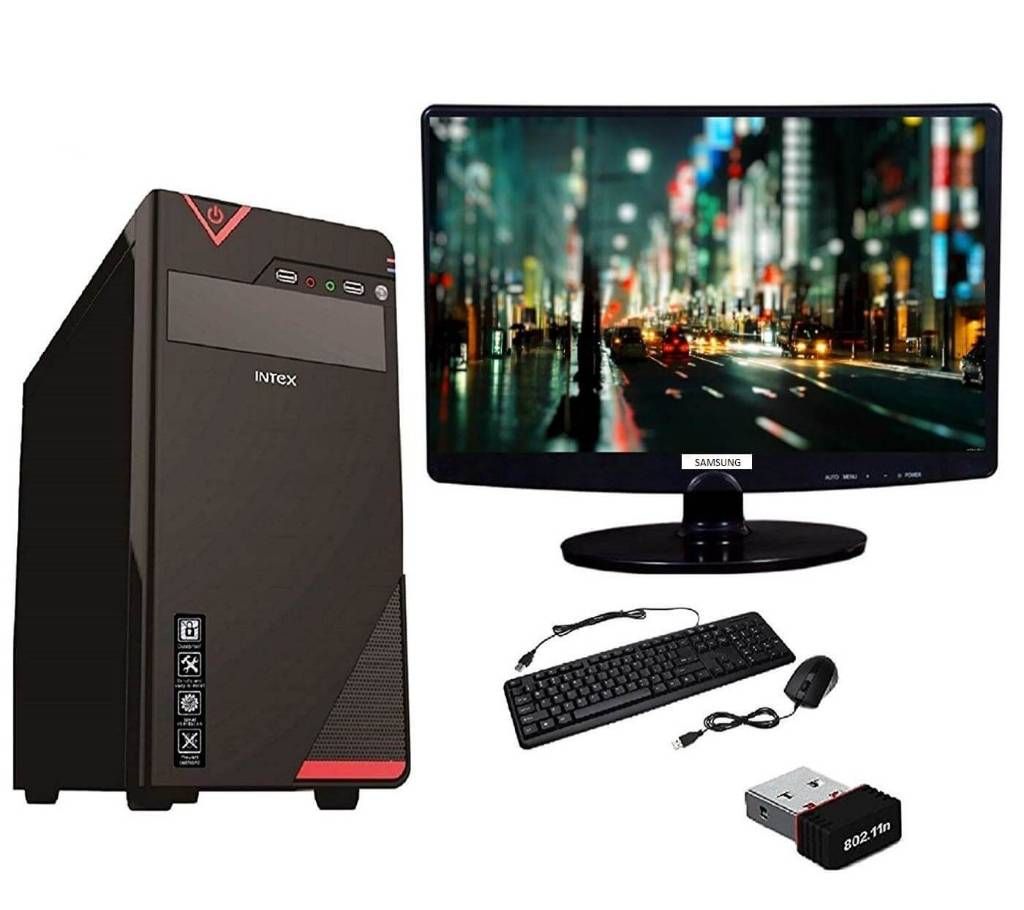 Desktop Intel Core i7 RAM 4GB 1000GB Monitor 17" With Mouse And Keyboard 