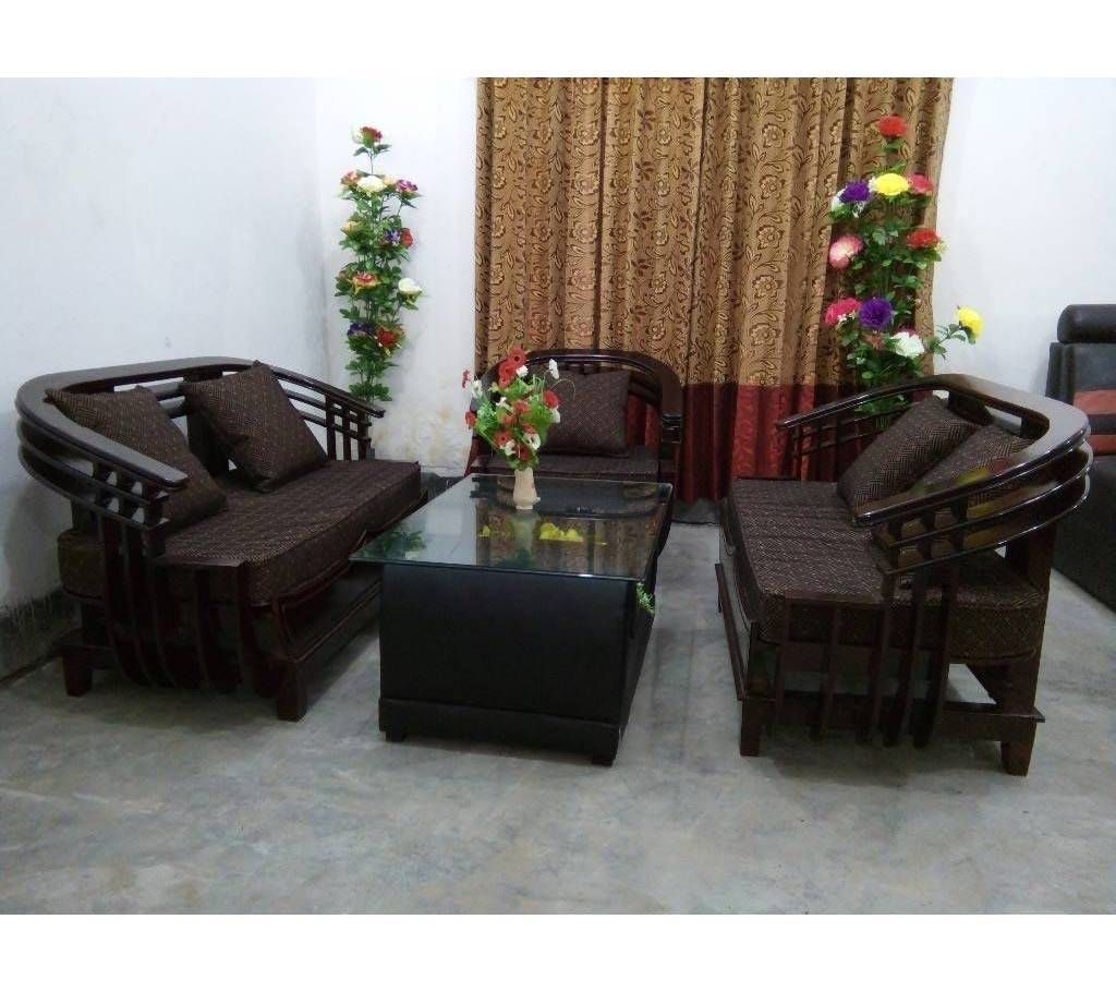 Slim design MALAYSIAN Wood Sofa Set : Model SA 101