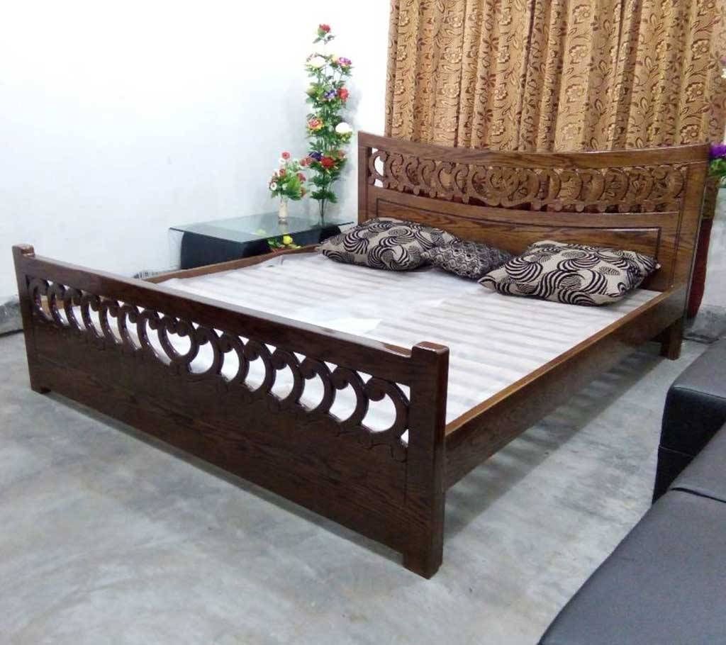Stylish OAK wood Semi-Box Bed: BD 05