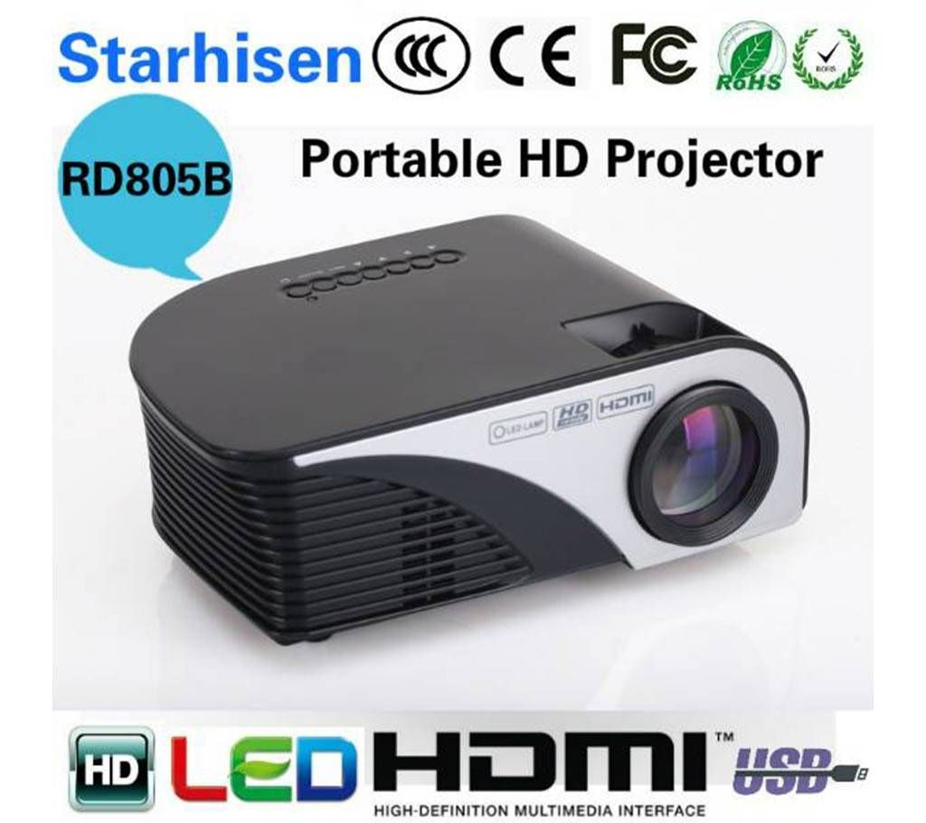 RD 805B Mini LED Multimedia Projector 