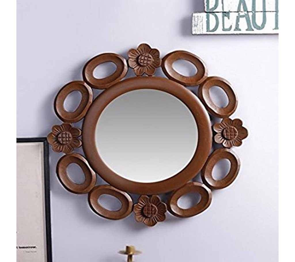 Malaysian Processing Wood Wall Hanging Mirror