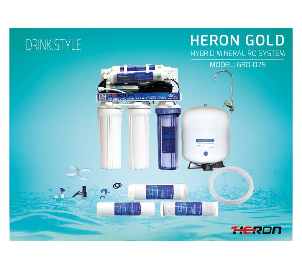 Heron Gold RO - Water Purifier 075 - White