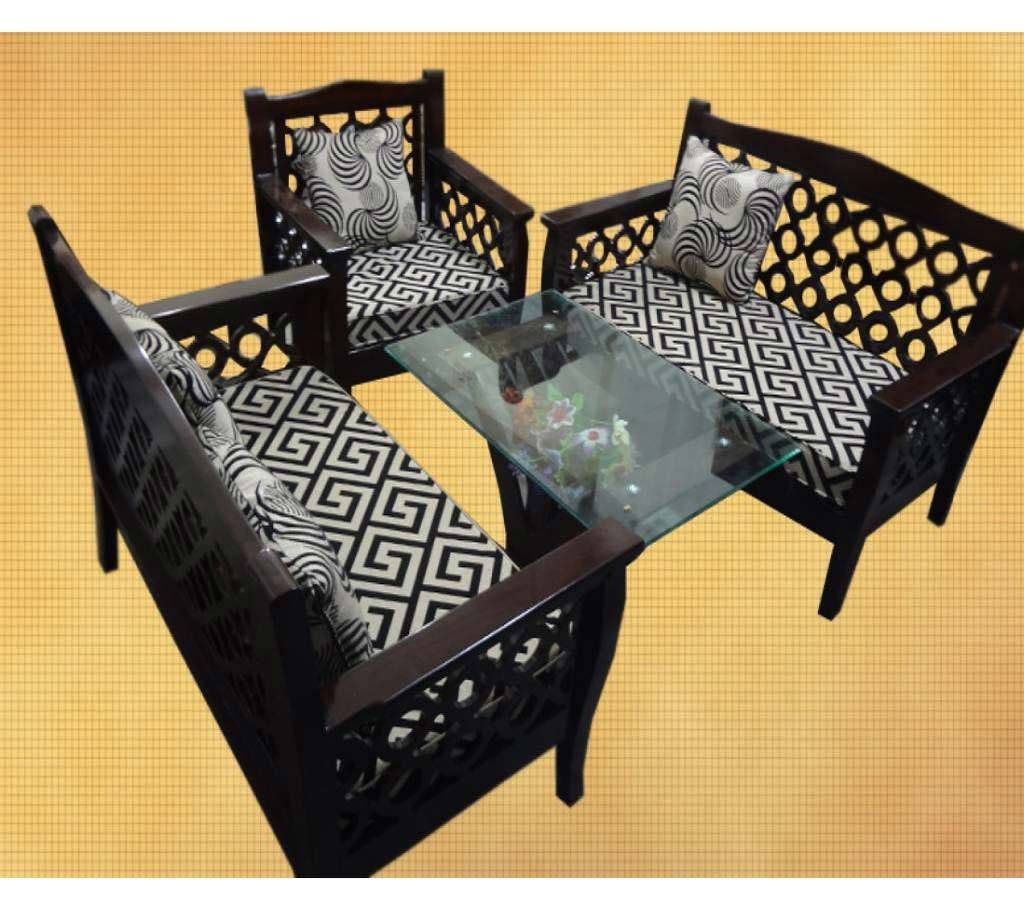 Malaysian wood Sofa set (2+2+1): SA 163
