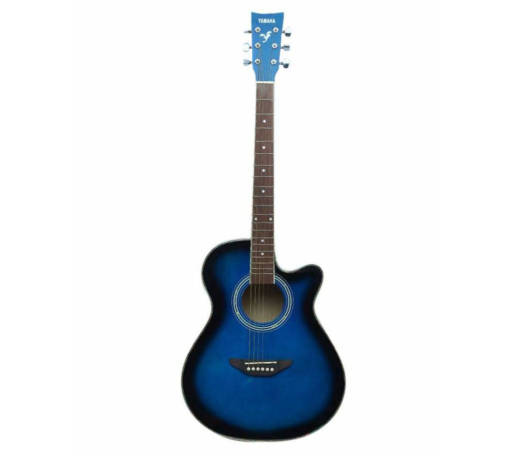 Yamaha Deep Blue Acoustic Guitar