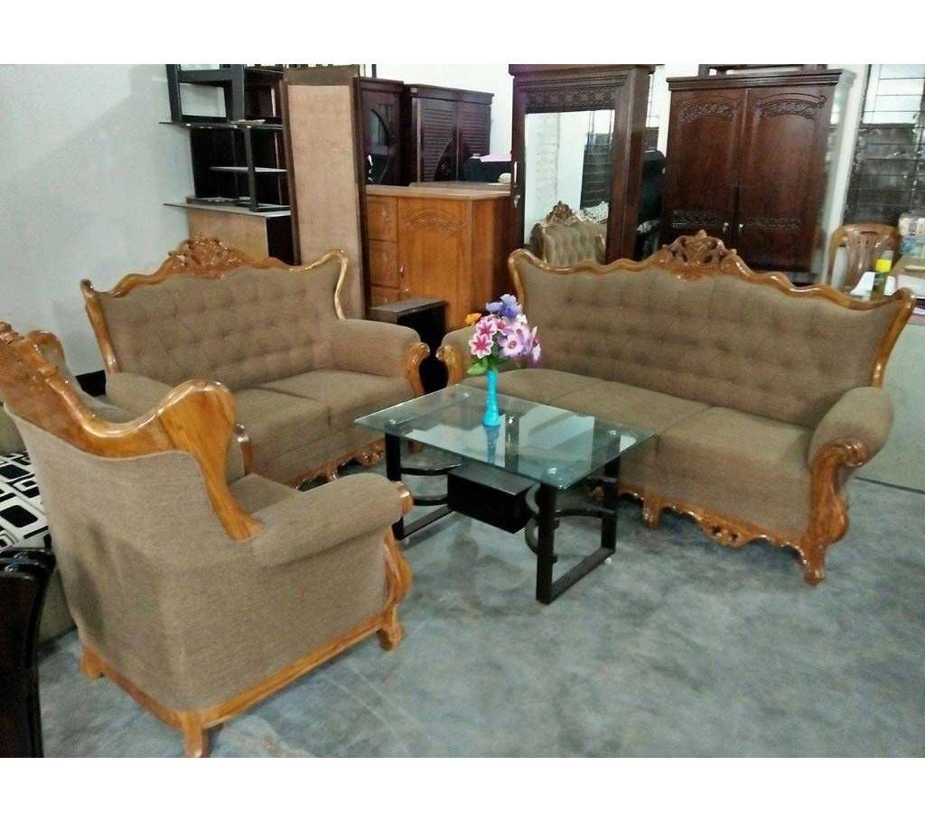 6 seater segun wood Victoria Sofa set: S