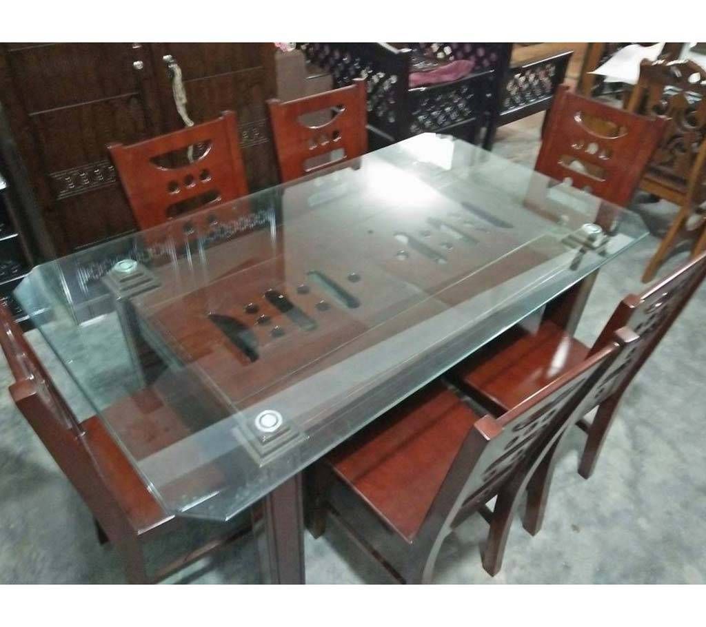 Malaysian Wood DINING Set (6+1): DI 55