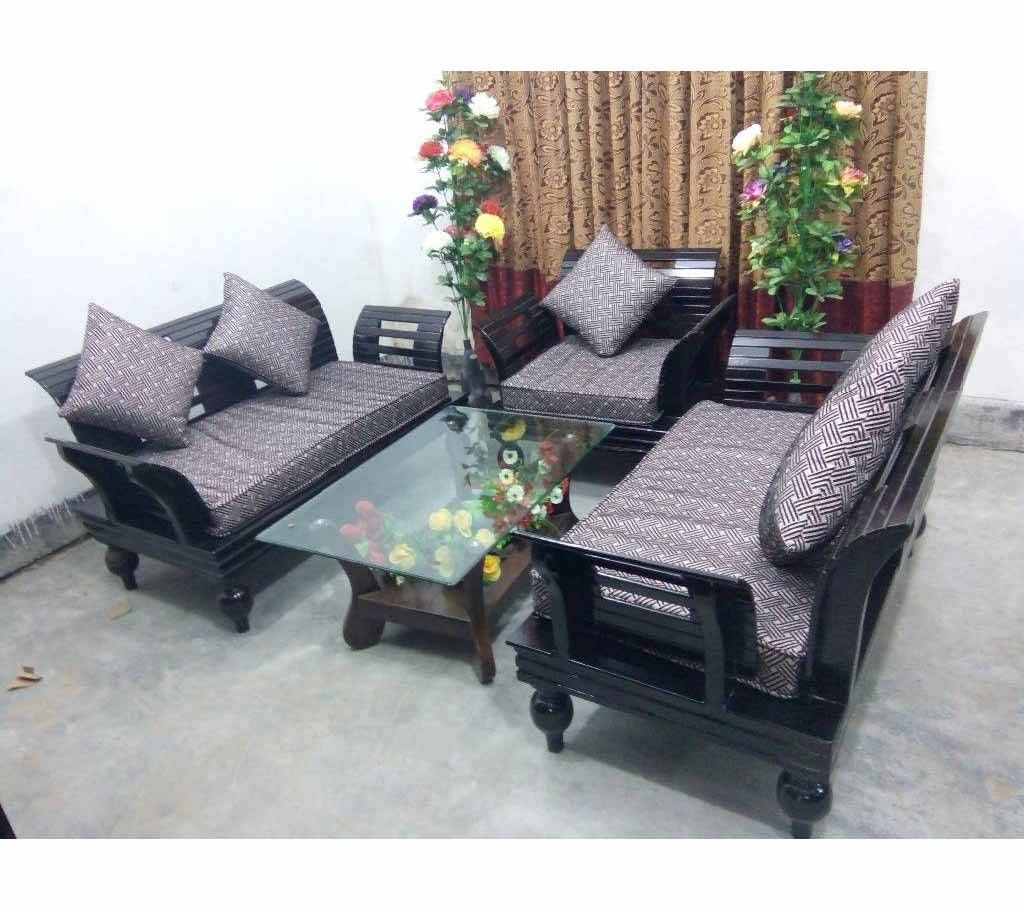 Malaysian wood 5 SEAT Sofa set model no SA 92