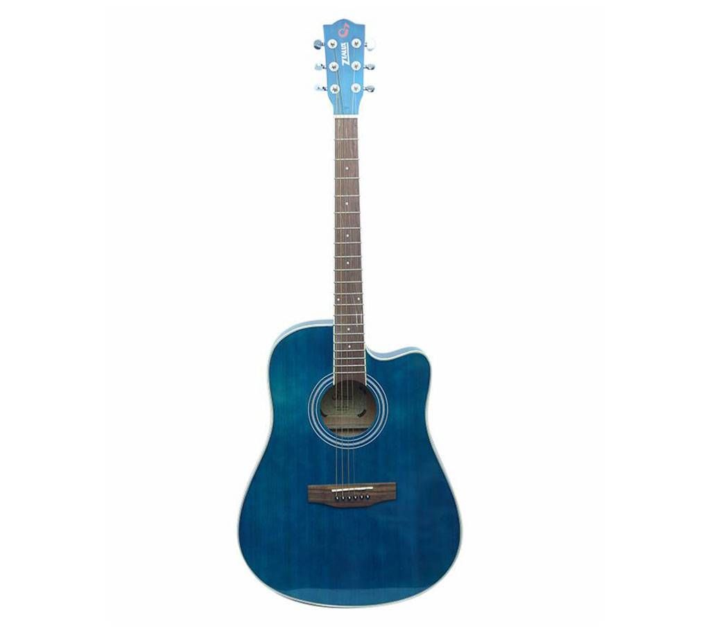 Blue Jumbo Acoustic Guitar