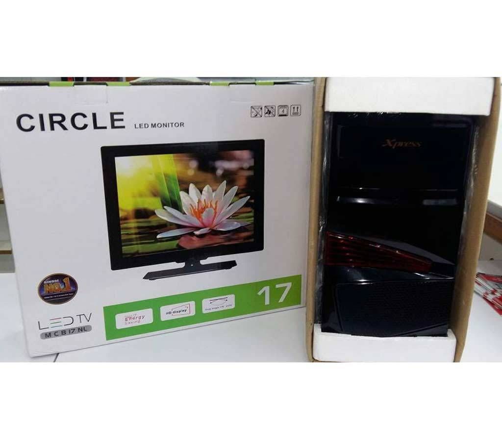 Desktop Computer Package- Core 2 Dou (HDD 250GB_RAM 4GB & 17" LED)
