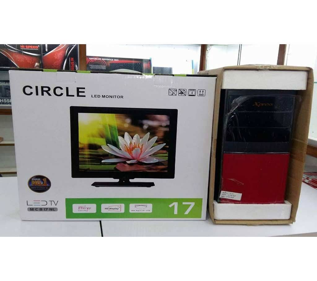 Desktop Computer Package- Core 2 Dou (HDD 320GB_RAM 4GB & 17" LED)
