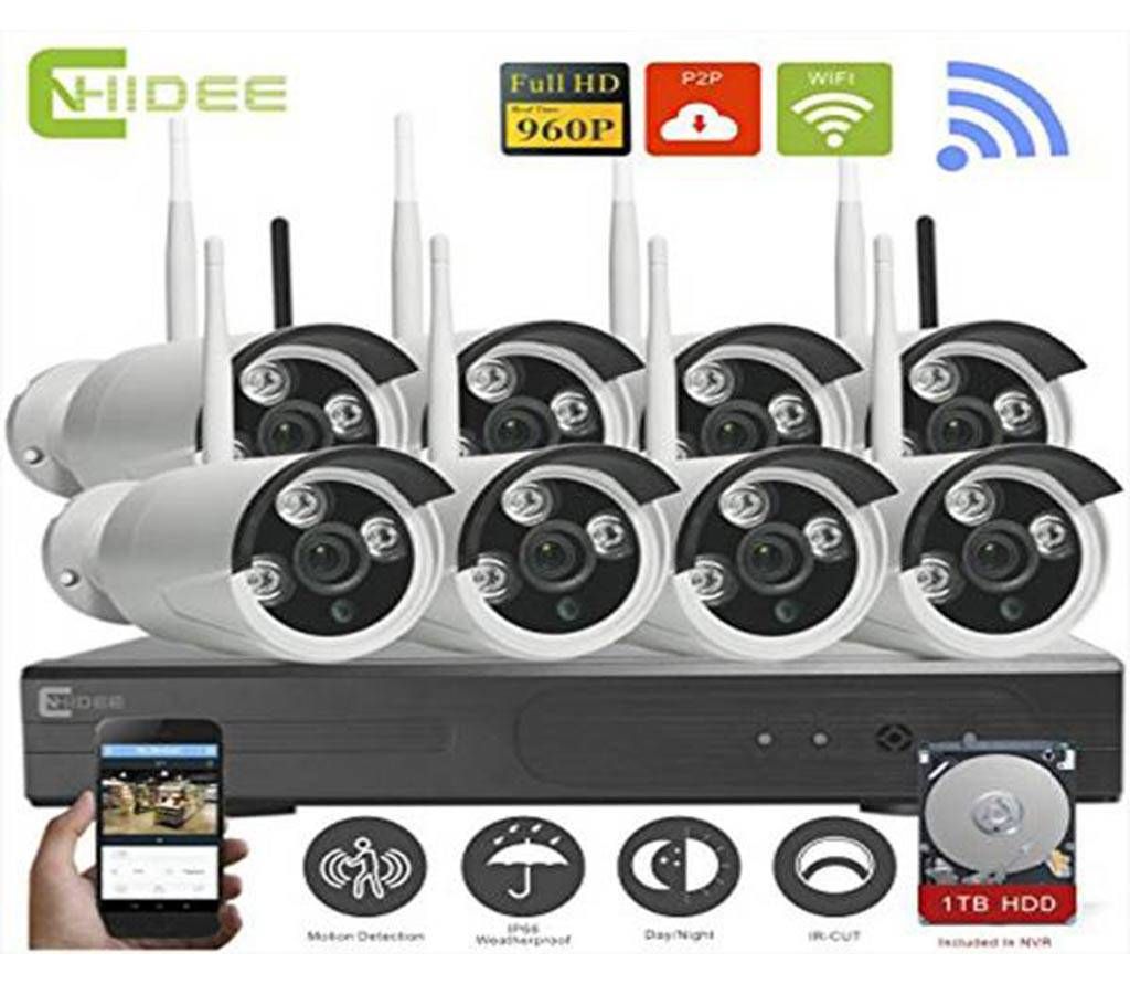 WIFI IP security camera package- 8 pieces 