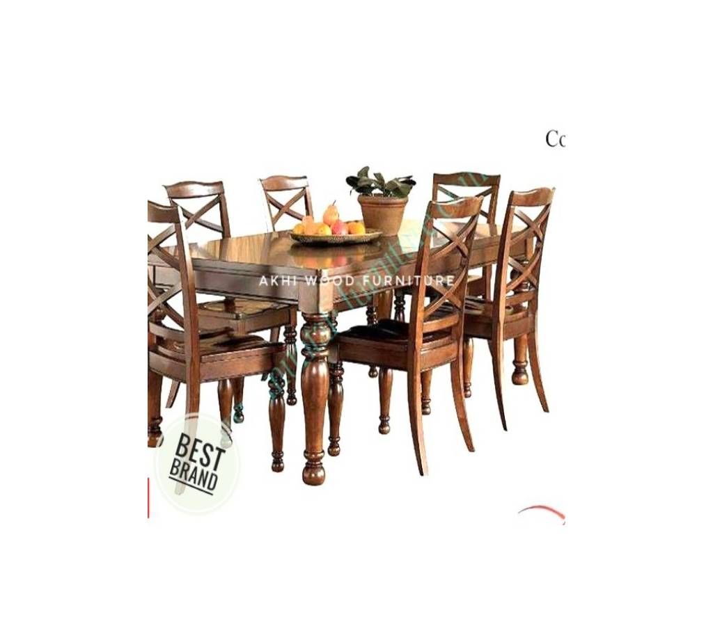Canadian Vienir Wood made Modern Dining table with 6 chair