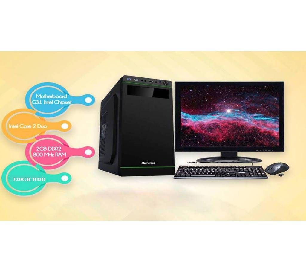 Desktop Computer Package- Core 2 Dou+HDD 320GB+RAM 2GB+19" LED