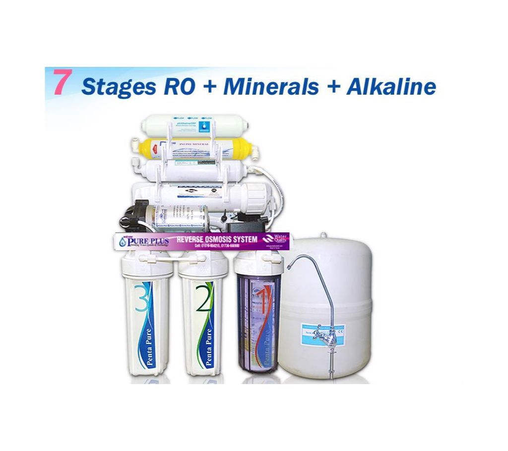 7 Stage RO,MF & Alklaine purification System
