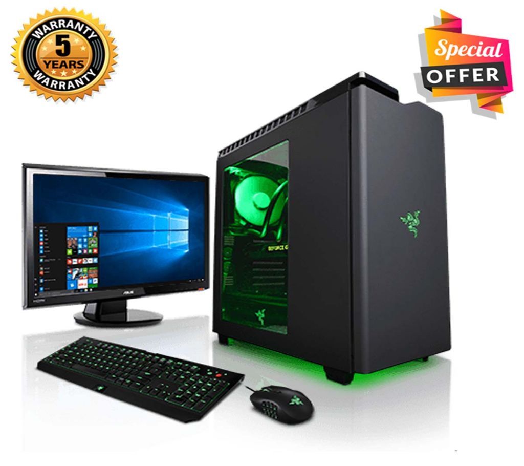 Intel Core i3 RAM 8GB HDD 500GB Graphics 2GB Built in and Monitor 24 Gaming PC Windows 10 64 Bit  Desktop Computer 2019
