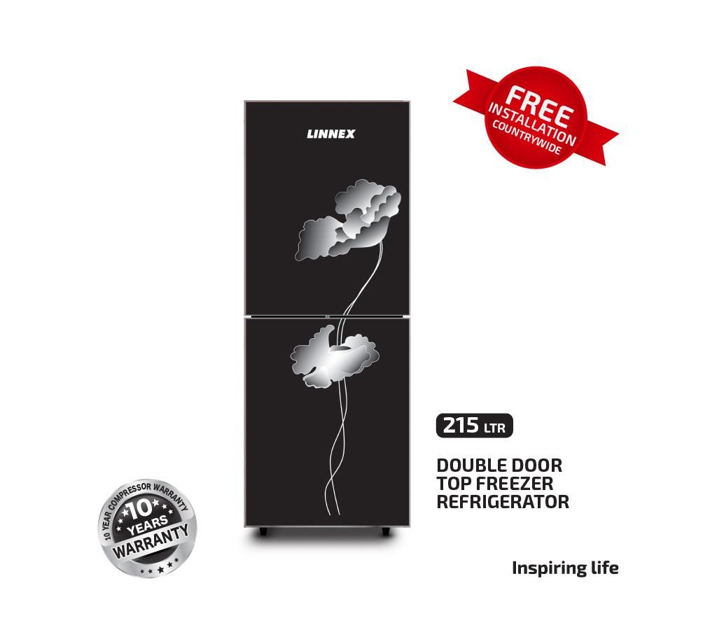 Linnex Refrigerator LNX-REF-215GD-TM-BLK-FL