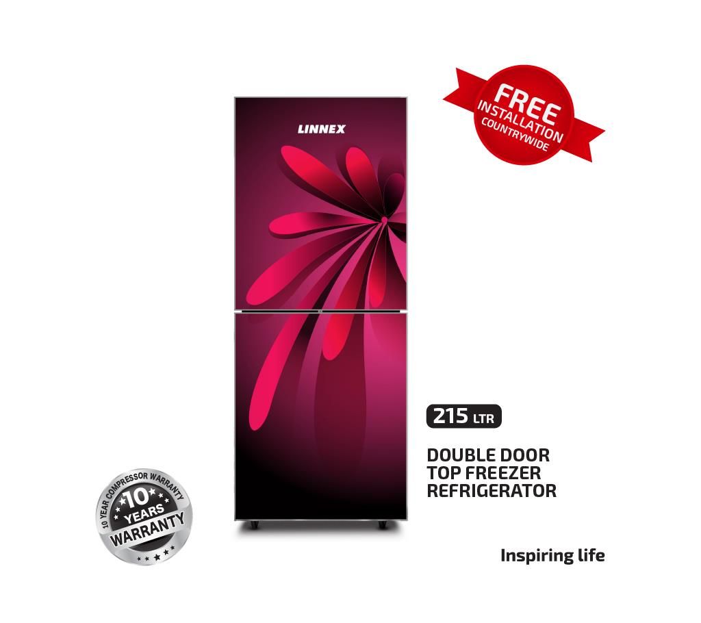 Linnex Refrigerator LNX-REF-215GD-TM-RED Leaf