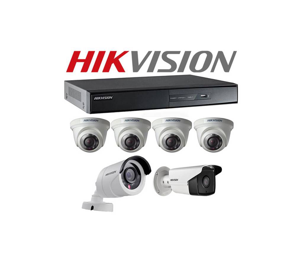 Hikvision CCTV Camera 4 Pcs