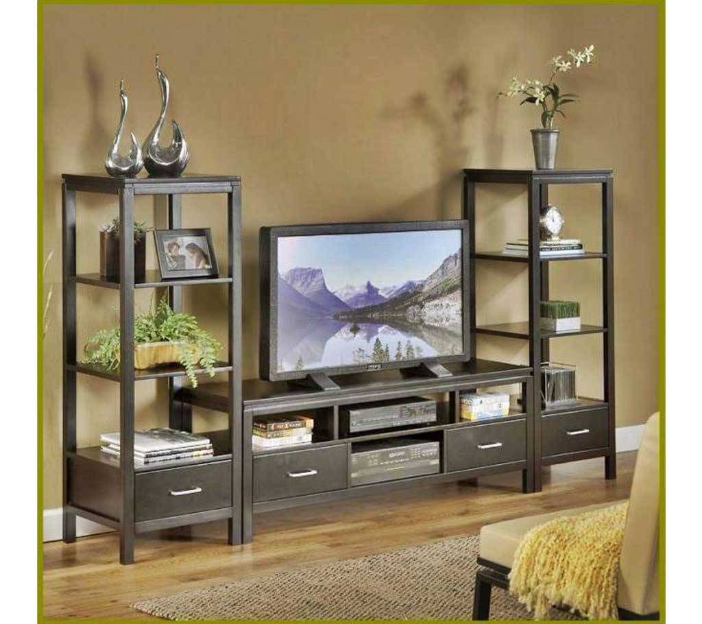 Wooden LED TV trolley