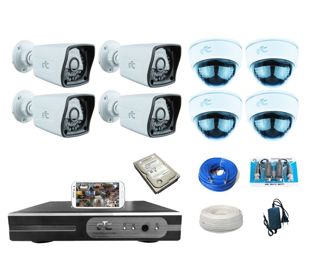 GTC G655 8 Channel HD CCTV System (full Package) with Hard Disk