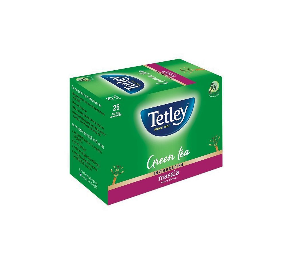 Tetley Green Tea Bag - Regular - 25pcs/37.5g - HGJ - 03 - 7ACI-302303