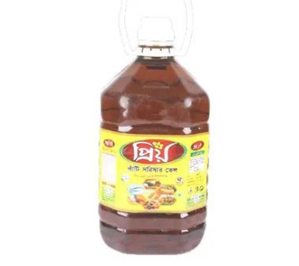 Priyo Mustard Oil 5L   - PRIYO-326345
