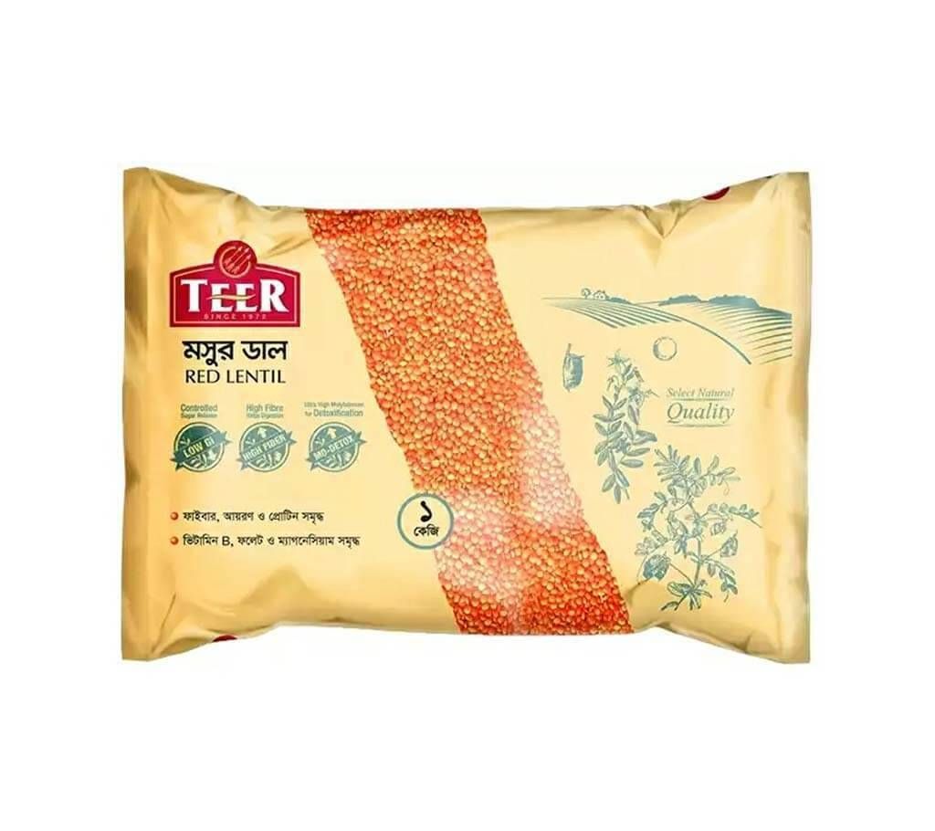 teer mosur dal red lential 500 gm.