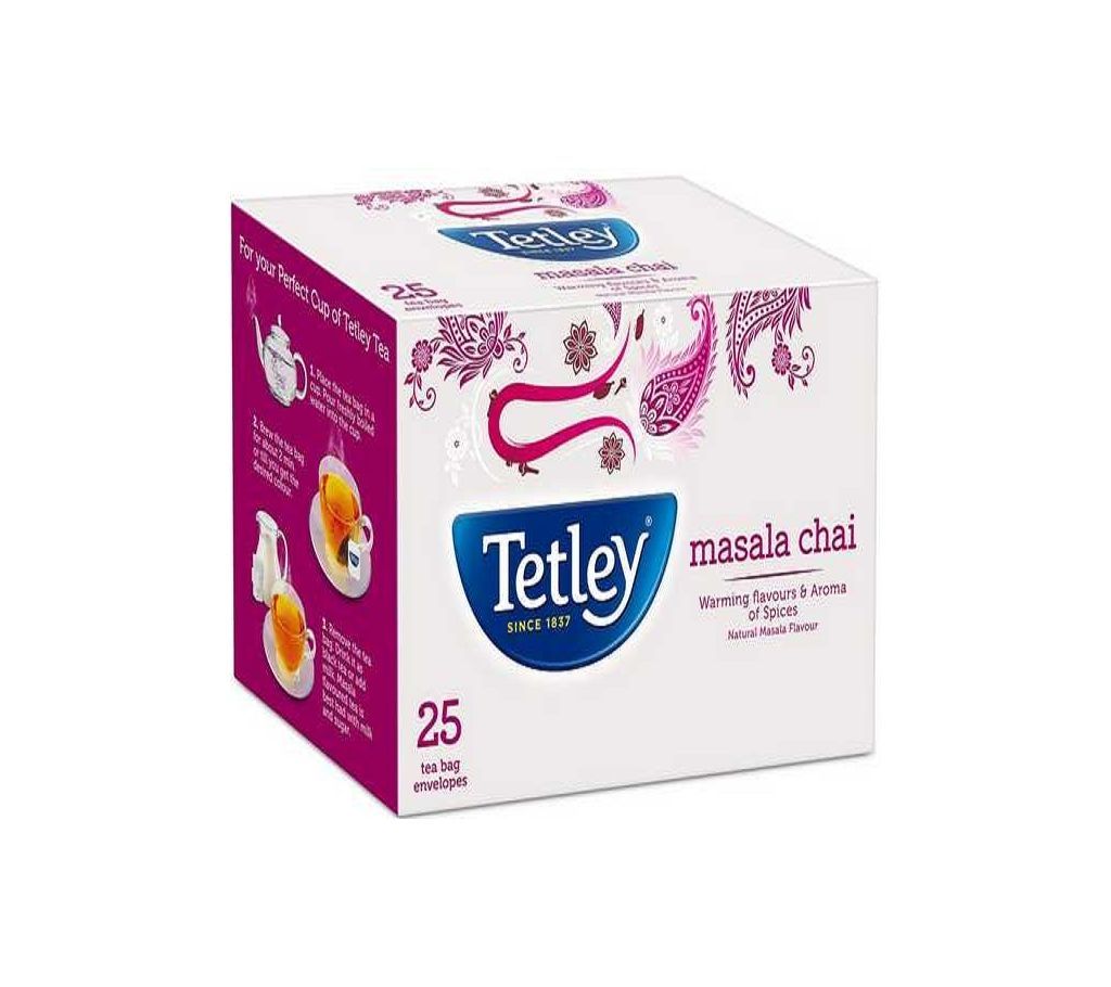Tetley Flavour Tea Bag - Masala - 25pcs/50g - HGJ - 05 - 7ACI-302310