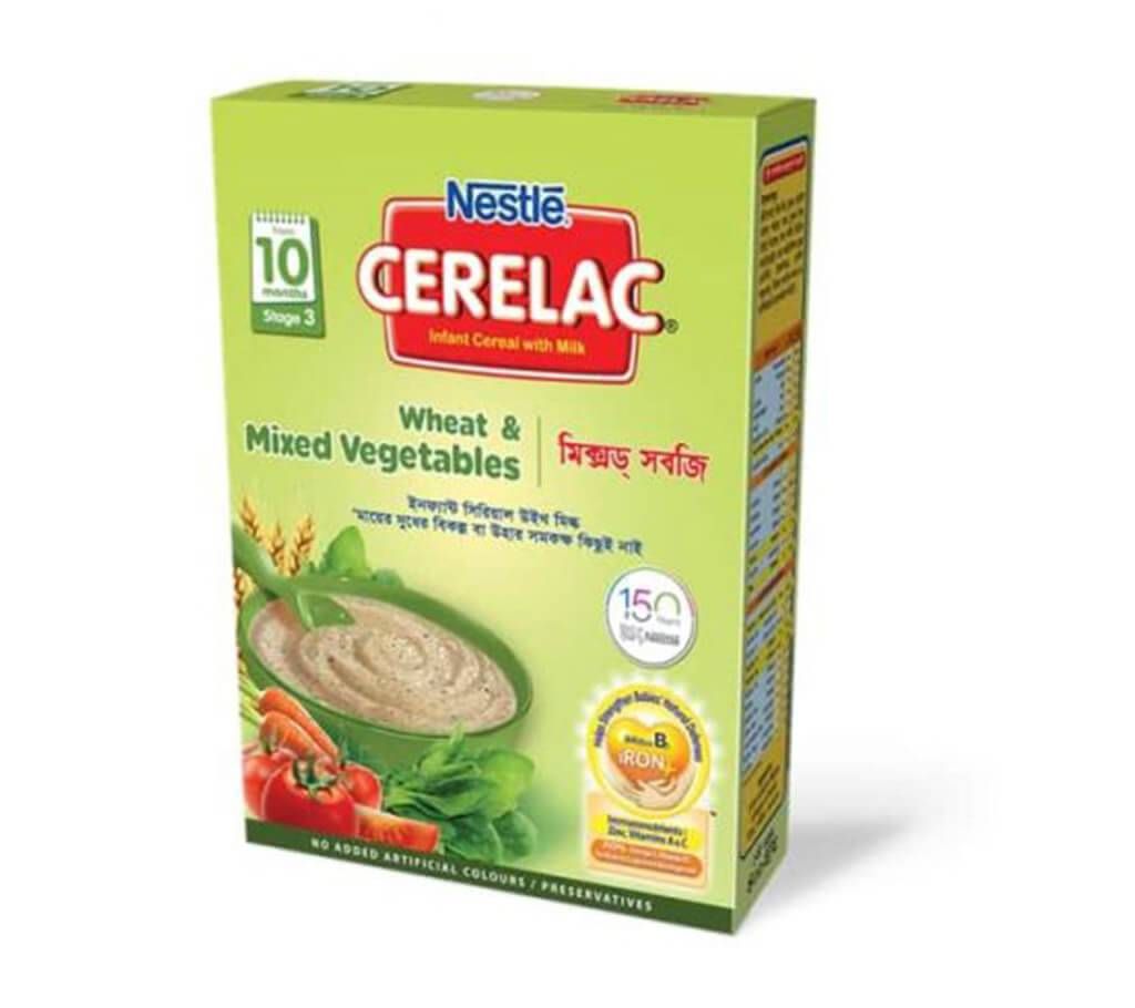 Nestle Cerelac Wheat and Mixed Vegetables Bib 400g 