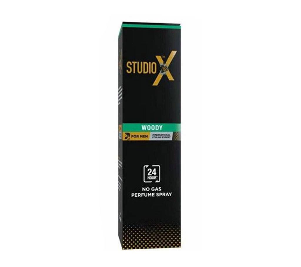 Studio X Woody No Gas Perfume Spray for Men - 120 ml 