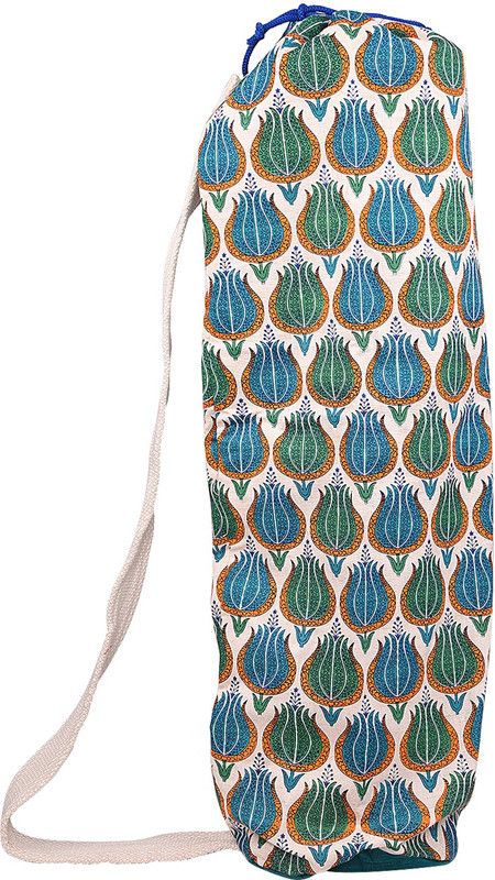 Rural effort Pure Cotton Block Print  (Orange, Drawstring Bag)