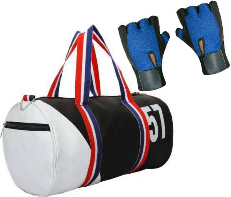 Cp Bigbasket Gym Bag Combo Set - Duffle Sports Bag/Gym Bags For men & Free Gym Gloves for Men with Wrist Support Fitness Accessory Kit Kit