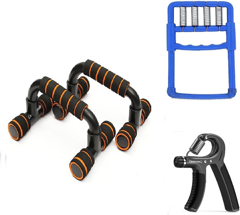 Dr Pacvu 3|Hand Gripper,Pushup Bar,1Finger Excerciser|Body Stretching & Fitness Equipment Fitness Accessory Kit Kit