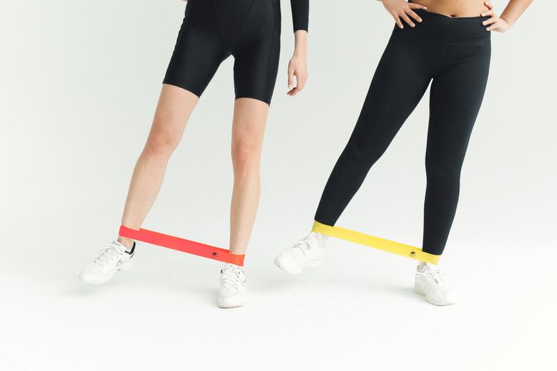 The Buck Guys TBG Resistance Bands Mini Loop (Set of 2) Perfect for Toning & Home Workout Resistance Tube  (Red, Yellow)