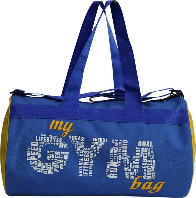 L'AVENIR Blue/yellow - MY GYM BAG  (Blue, Kit Bag)