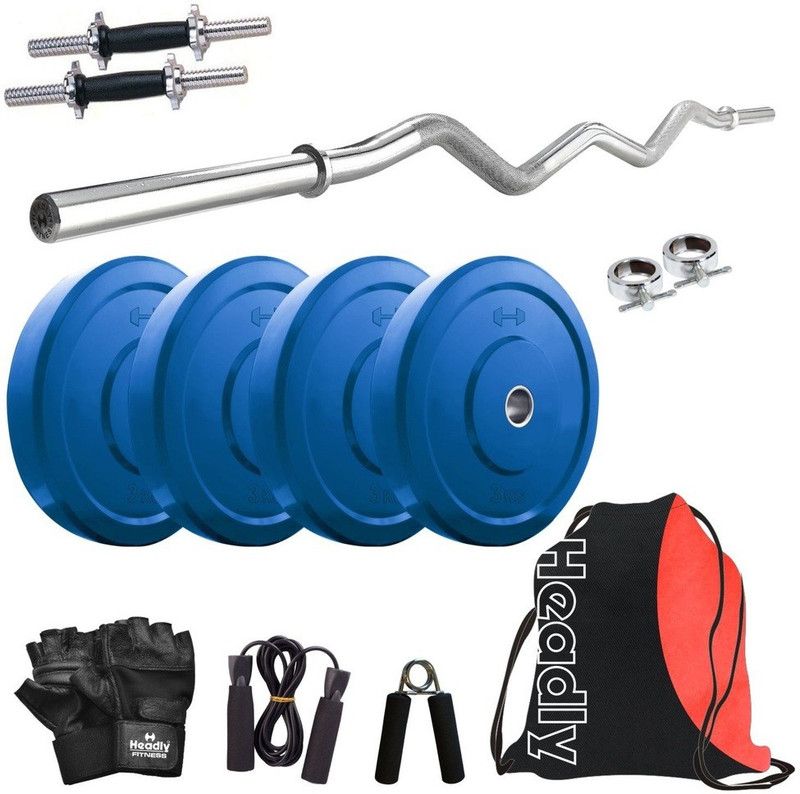 Headly 12 kg Premium CP-HR-12KGCOMBO3 Coloured Home Gym Combo