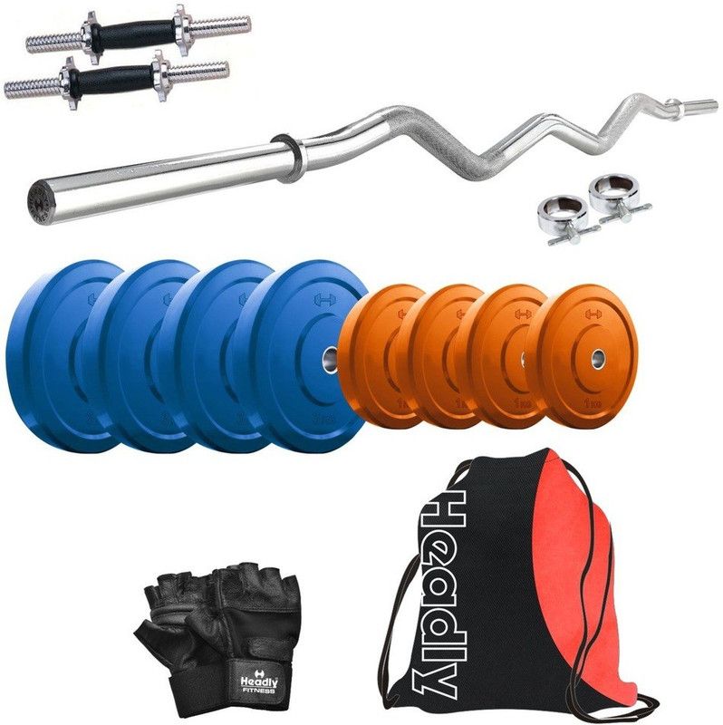 Headly 16 kg Premium CP-HR-16KGCOMBO4 Coloured Home Gym Combo