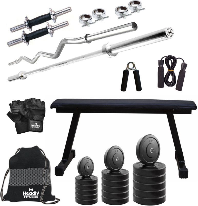 Headly 105 kg 105 kg Combo BB 7 Convenient Home Gym Combo