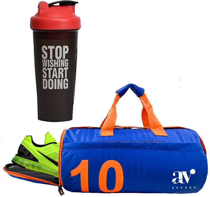 One28 Gym Duffel Bag with shoe compartment ll shipper bottle red Fitness Accessory Kit Kit