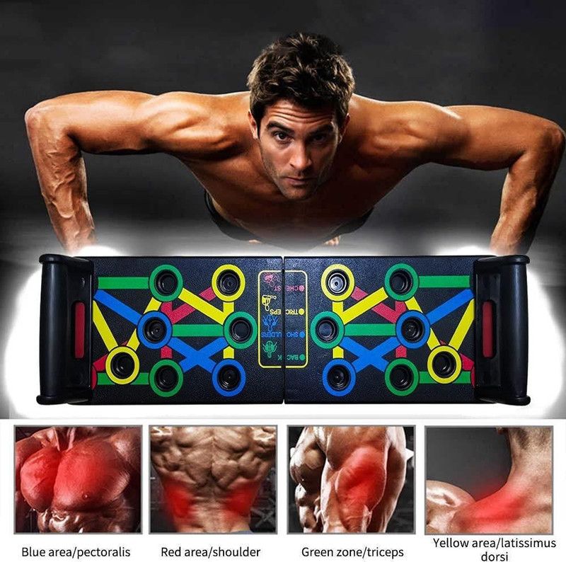jpdsrn Foldable Pushup Board Push-up Bar