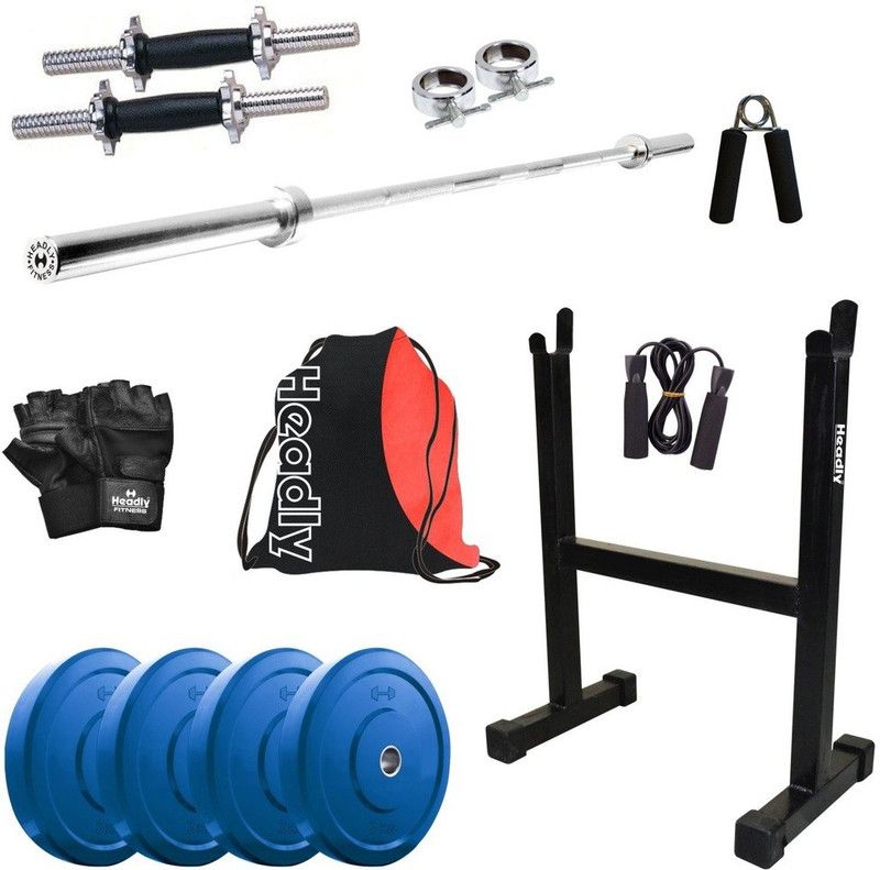 Headly 12 kg Premium CP-HR-12KGCOMBO17 Coloured Home Gym Combo
