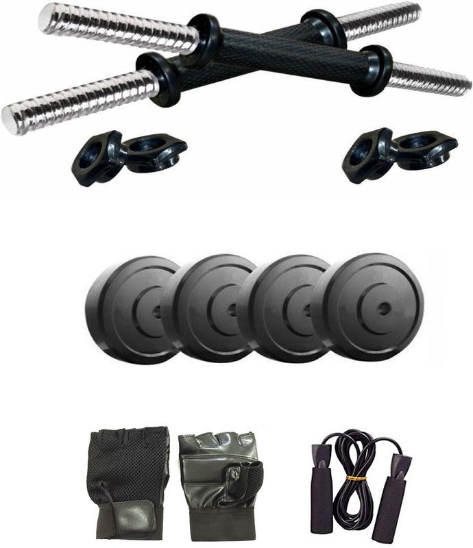 muskular Rubber Dumbbells Fitness Accessory Kit Kit