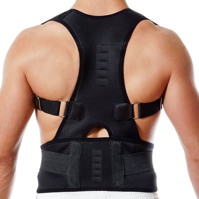 Selva Front Slouching Eases Pain Energizing Posture Align Correction Care pine Back Support  (Black)