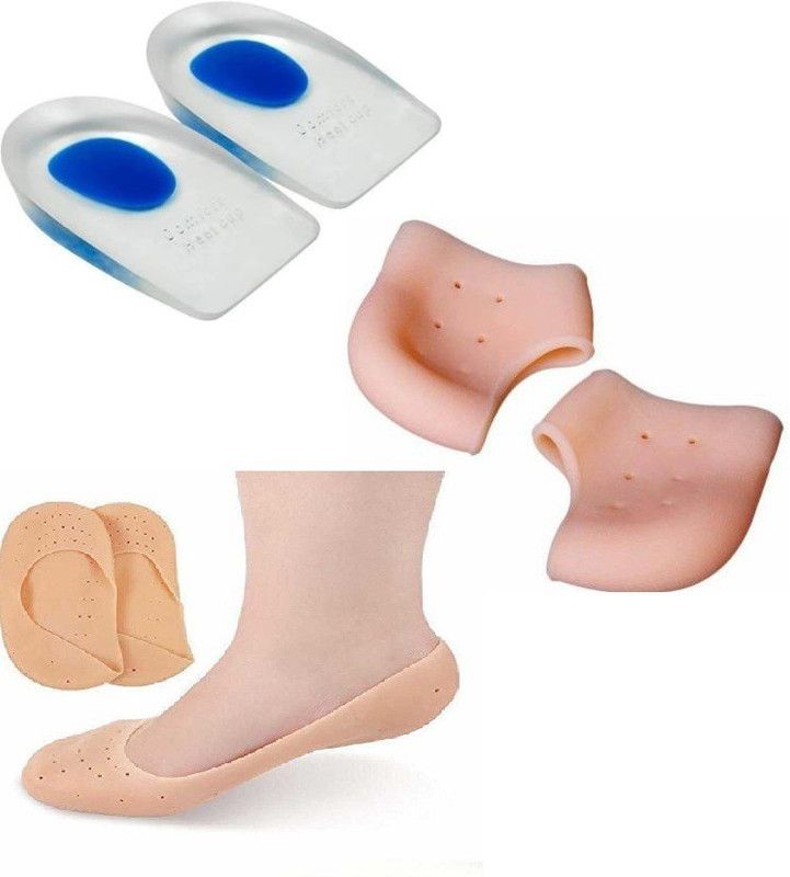 WANQLYN COMBO OFFER GEL ANKLE SUPPORT + GEL CUP SUPPORT + Gel Socks Ankle Support  (Multicolor)