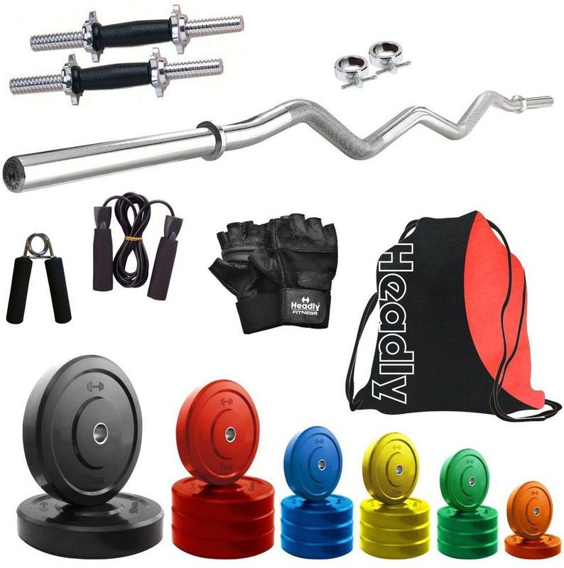 Headly 72 kg Premium CP-HR-72KGCOMBO3 Coloured Home Gym Combo