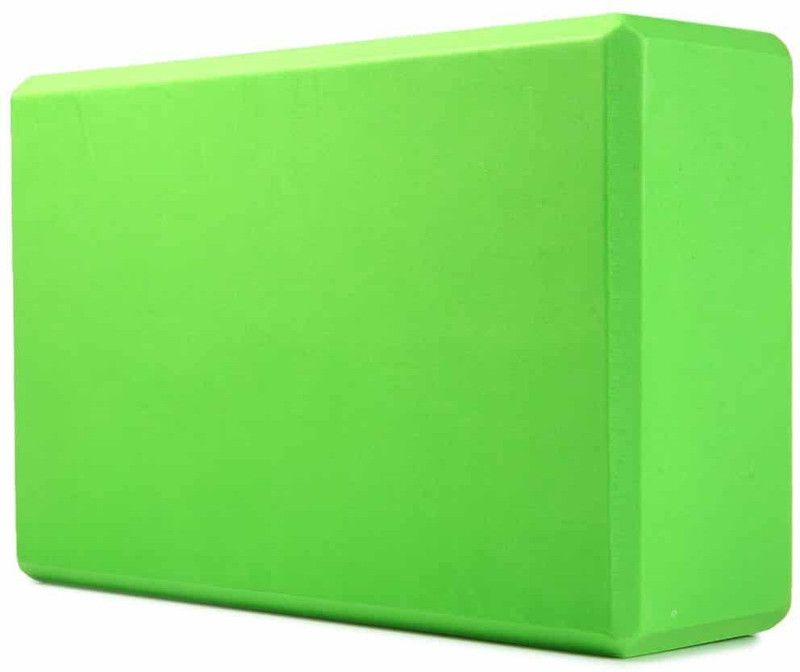 HOUSE OF QUIRK Yoga Brick EVA Foam Block to Support and Deepen Poses, Improve Strength Yoga Blocks  (Green Pack of 1)