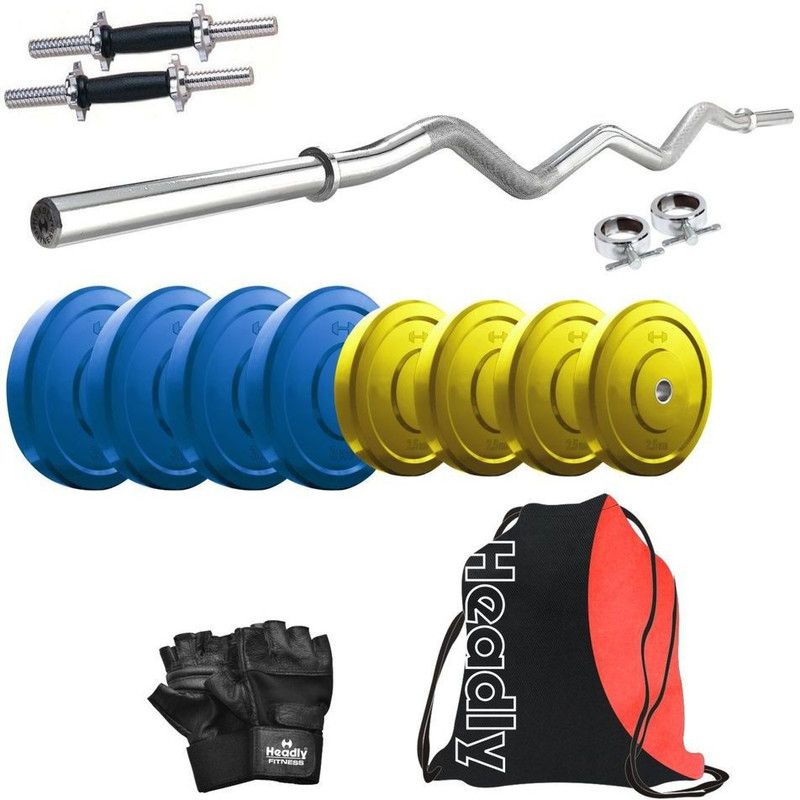 Headly 22 kg Premium CP-HR-22KGCOMBO4 Coloured Home Gym Combo