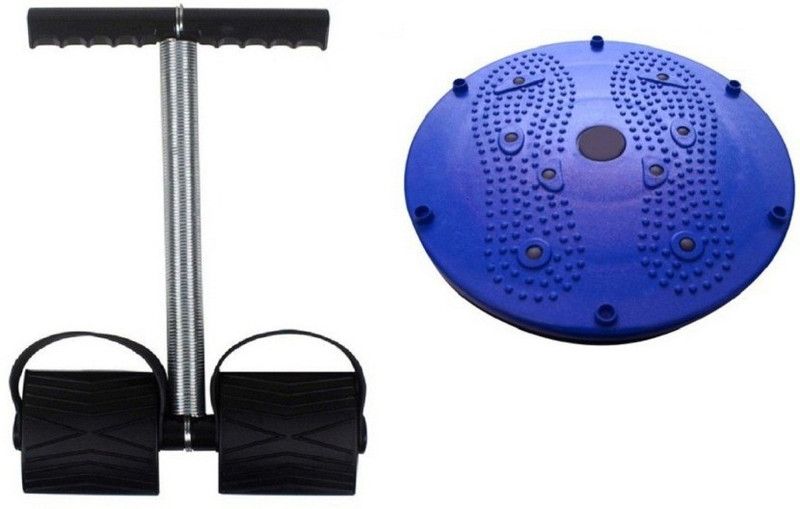 GJSHOP Combo Of 2 Trimmer Double Spring Tummy and Twister Ab Exerciser  (Multicolor)